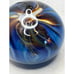 Art Glass Paperweight Signed Williams 1982 Vintage Multicolor