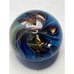 Art Glass Paperweight Signed Williams 1982 Vintage Multicolor