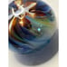 Art Glass Paperweight Signed Williams 1982 Vintage Multicolor