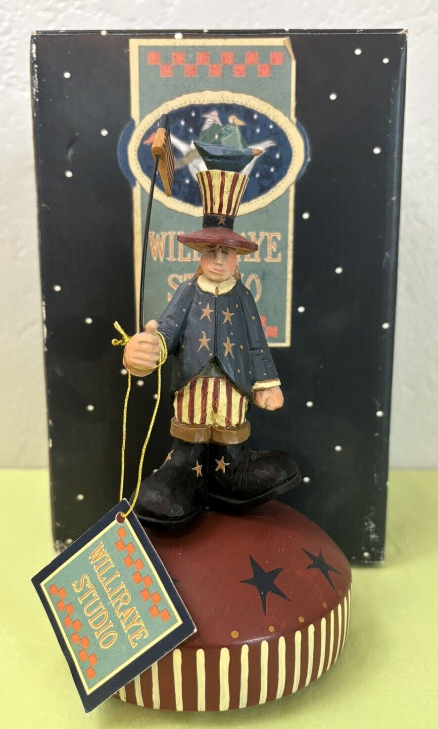 Uncle Sam Revolving Musical Plays The Star Spangled Banner Williraye WW8301M