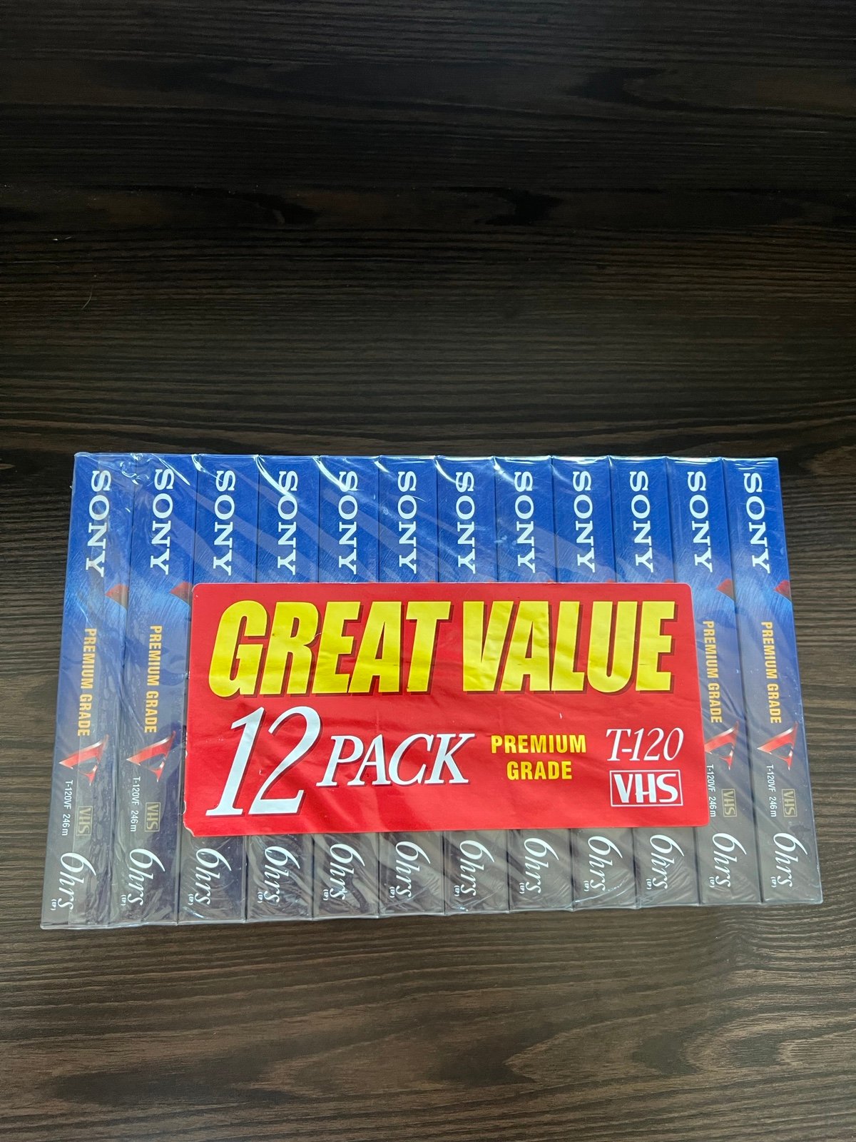 12 packs Sony vhs tape