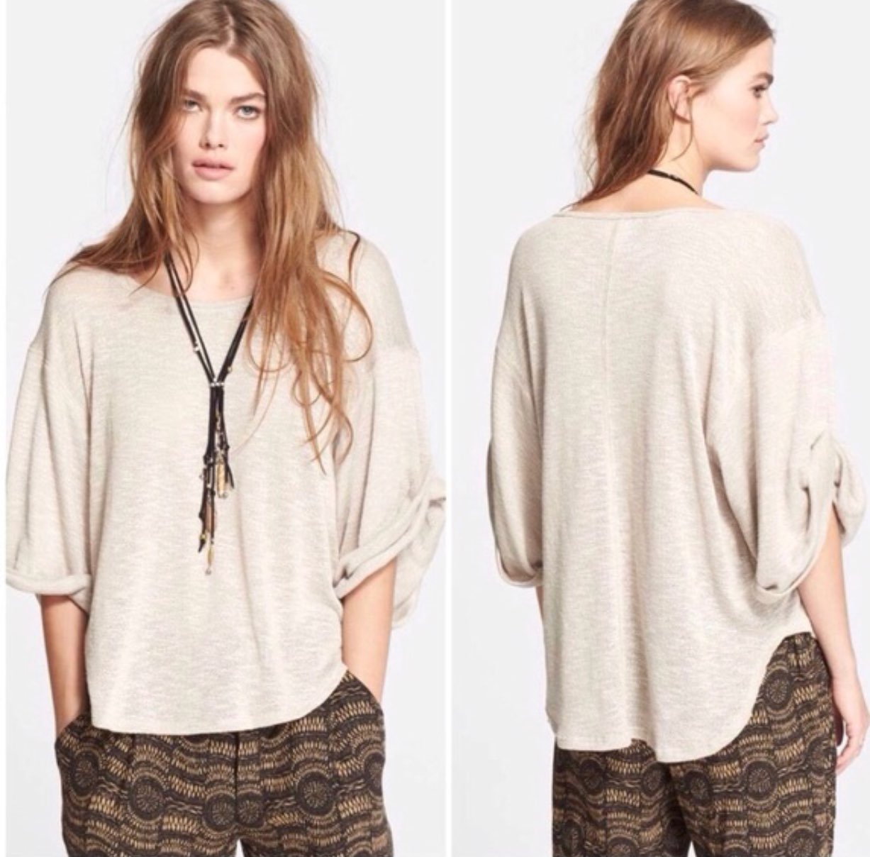 Free People Nani Knit Top