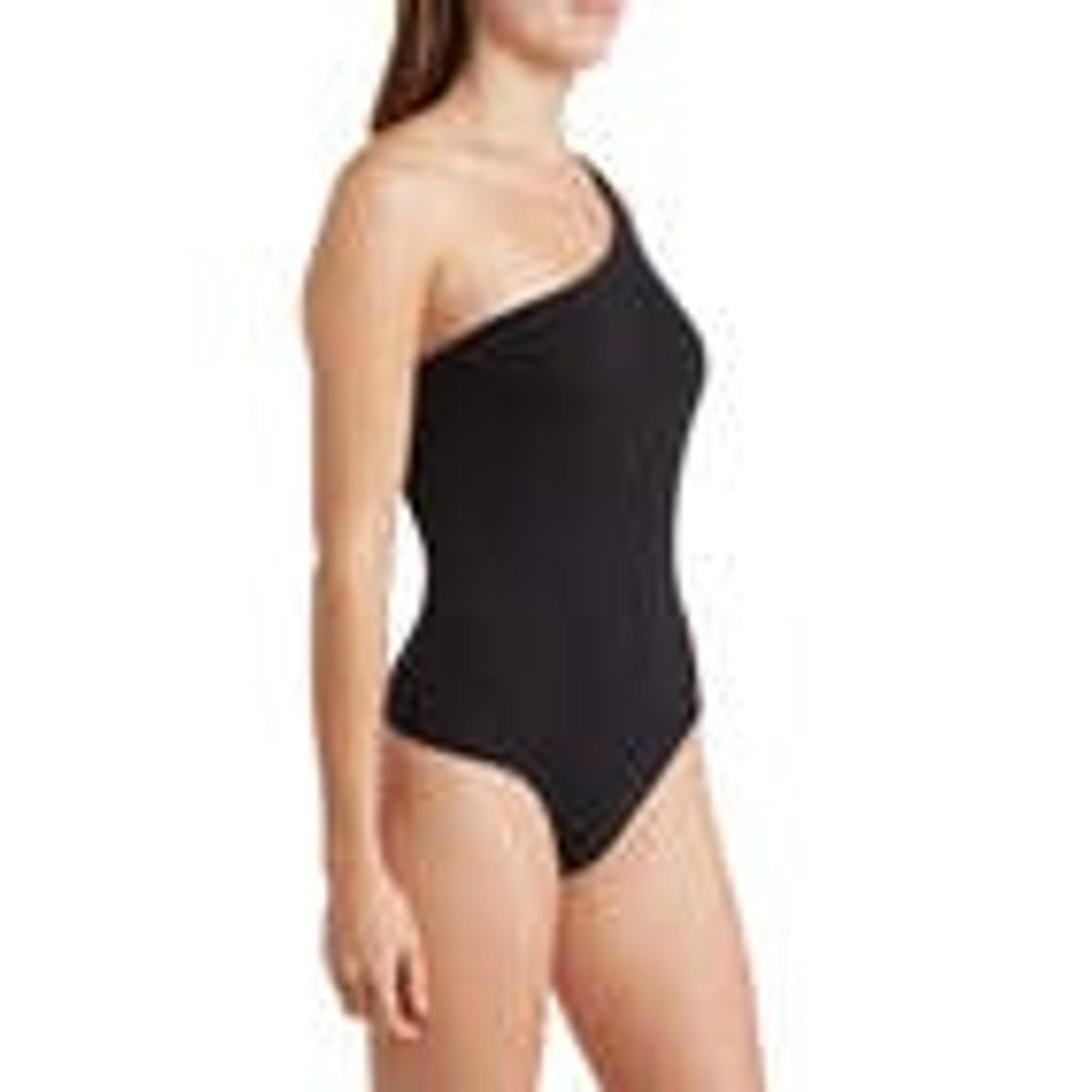 Melrose and Market Open Shoulder Brown Bodysuit Small