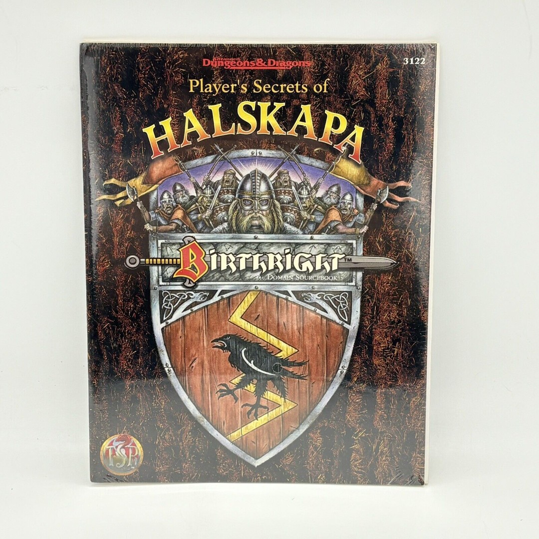 Advanced Dungeons & Dragons Birthright Player's Secrets Of Halskapa Module 3122