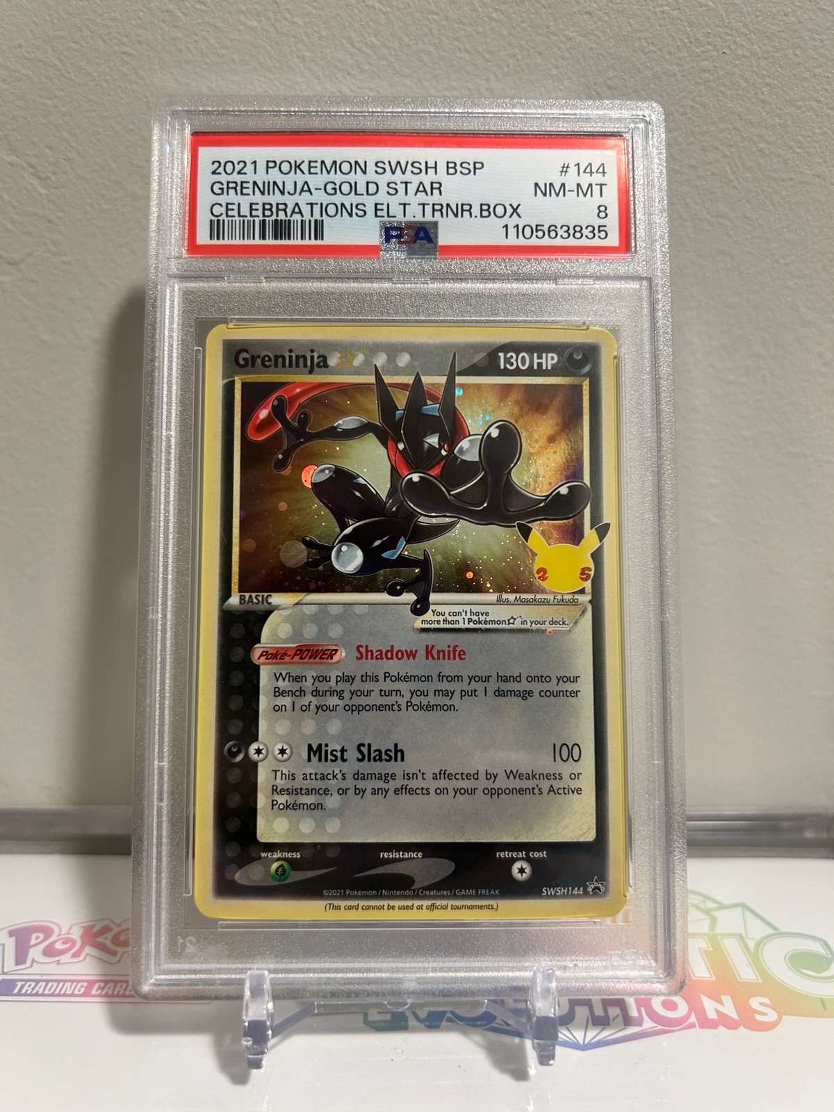 GRENINJA GOLD STAR CELEBRATIONS PSA 8