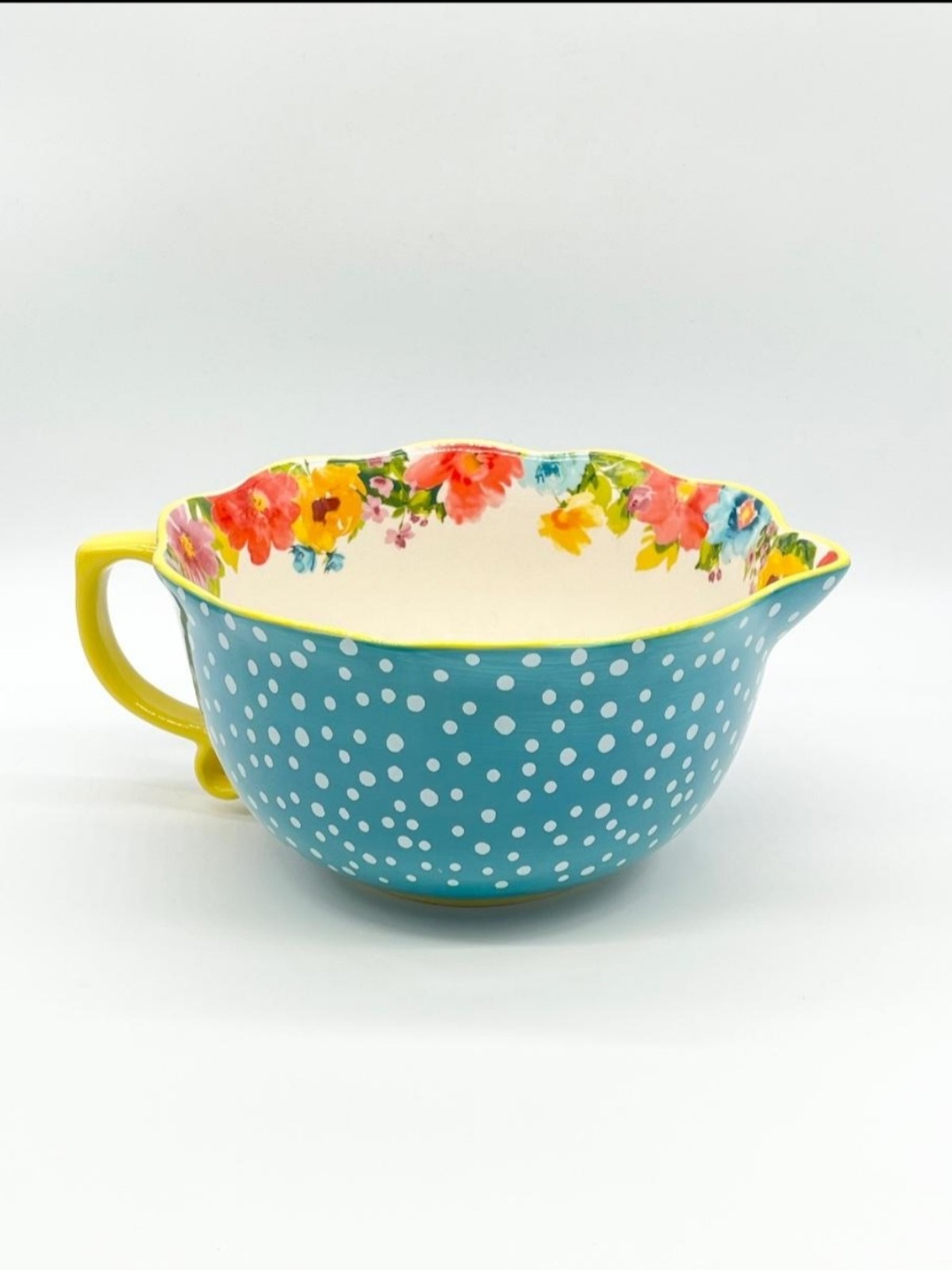 Pioneer Woman Breezy Blossom Stoneware Mixing Bowl