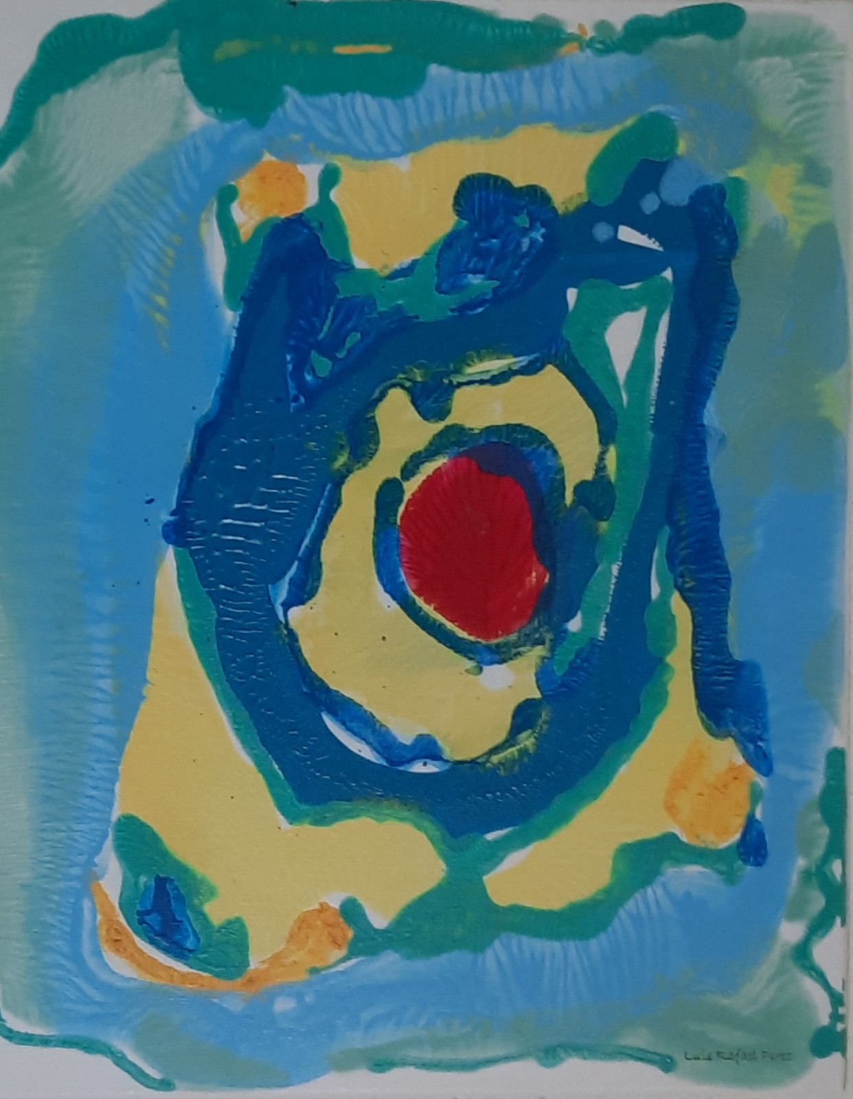 Acrylic Abstrac Painting by Luis Rafael Perez