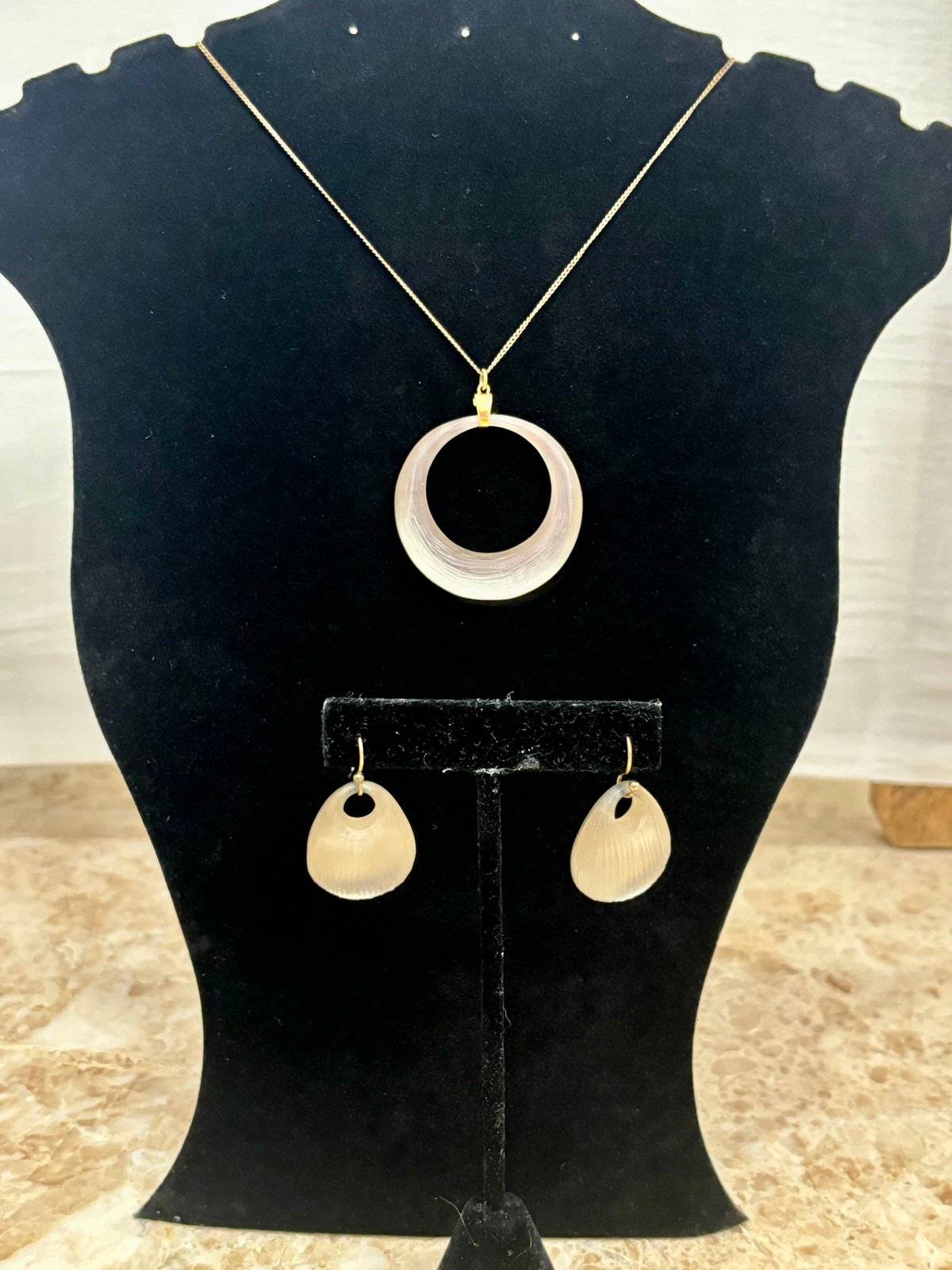 Alexis Bittar Lucite Necklace and Earrings Jewelry Set