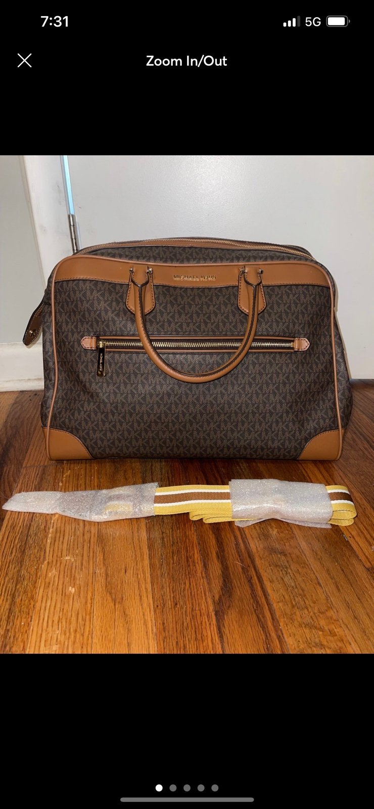 Michael Kors logo duffle bag