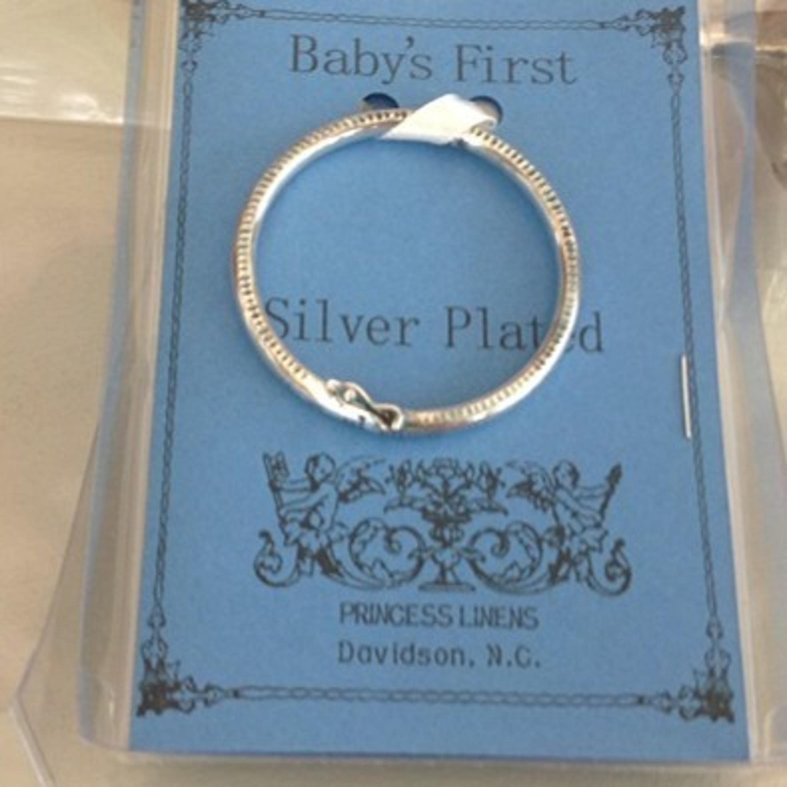 Silver Plated Babys First Pacifier Holder