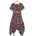 Boden Holly Hanky Hem Floral V Neck Short Sleeve A Line Midi Dress Size 4