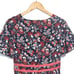 Boden Holly Hanky Hem Floral V Neck Short Sleeve A Line Midi Dress Size 4