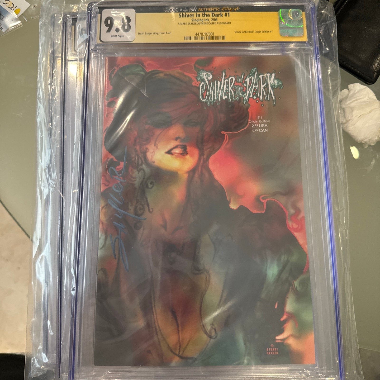 9.8 CGC Shivering the Dark#1 signed copy