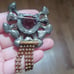 Vintage european cut crystal brooch