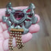 Vintage european cut crystal brooch
