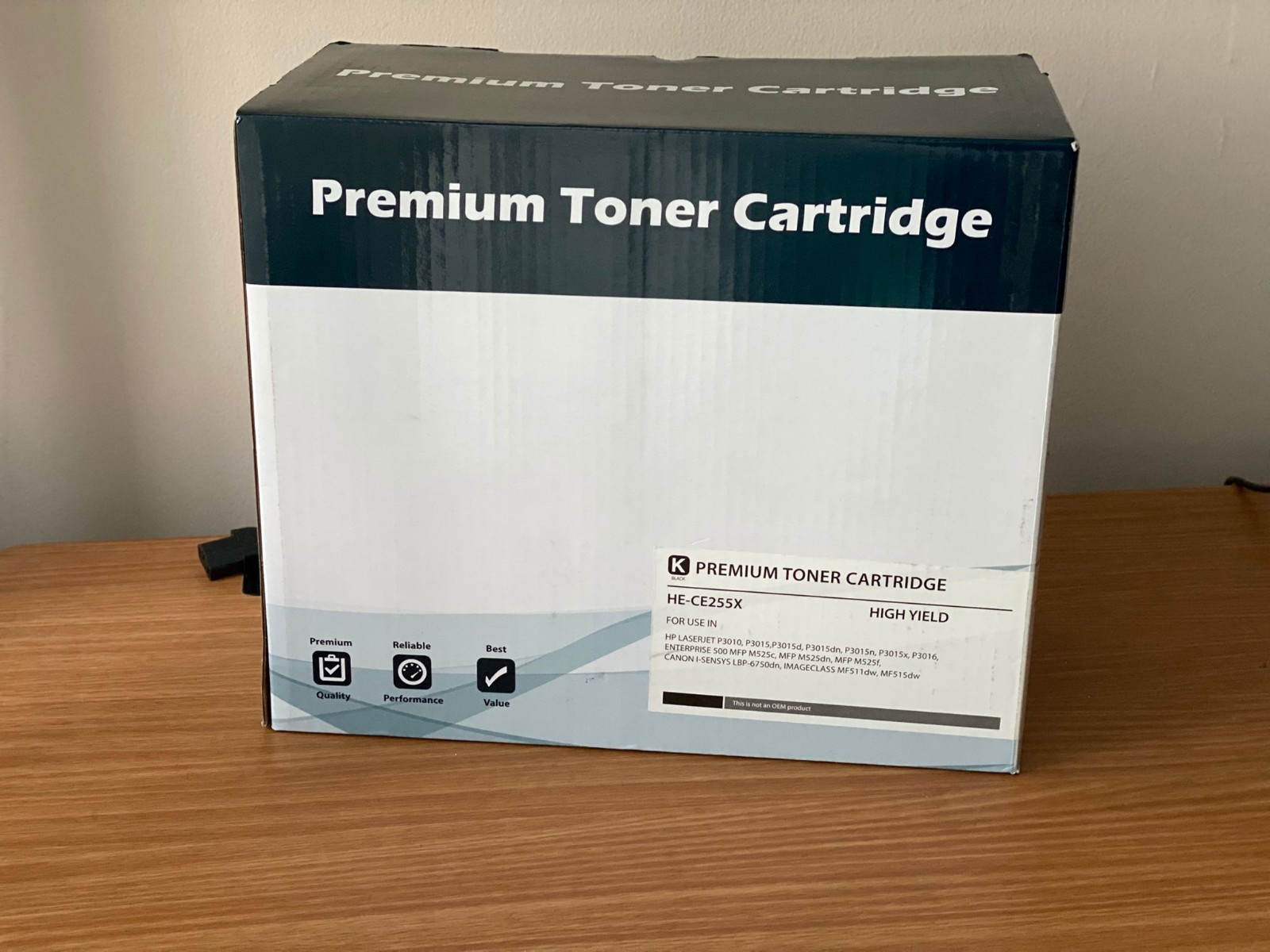 NEW- HE-CE255X - HP Compatible High Yield LJ Toner Cartridge - Black - SEALED