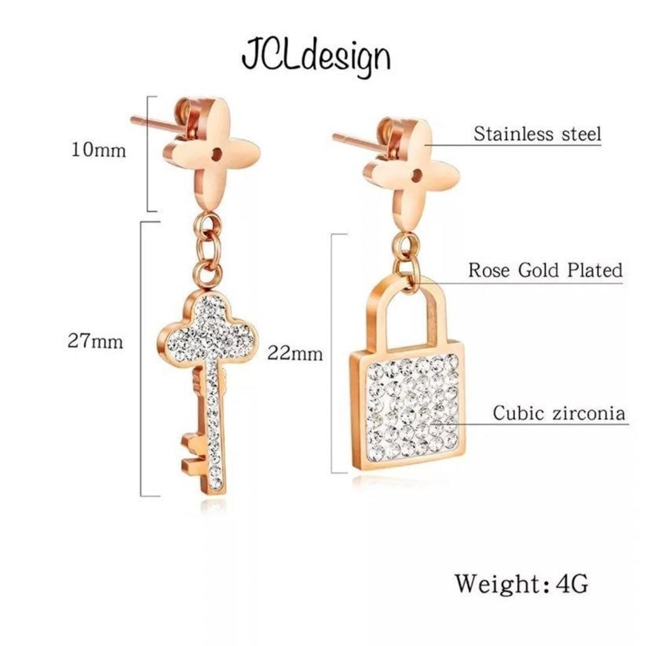 Luxury fourleaf clover RoseGold Earrings