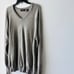 Vintage Joseph & Lyman Cashmere Sweater Gray V Neck Pullover Men’s XL
