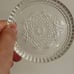 Crystal Glass Coasters Set Of 8 Saw Tooth Edge 3.75 Diameter Starburst Flower