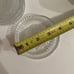 Crystal Glass Coasters Set Of 8 Saw Tooth Edge 3.75 Diameter Starburst Flower