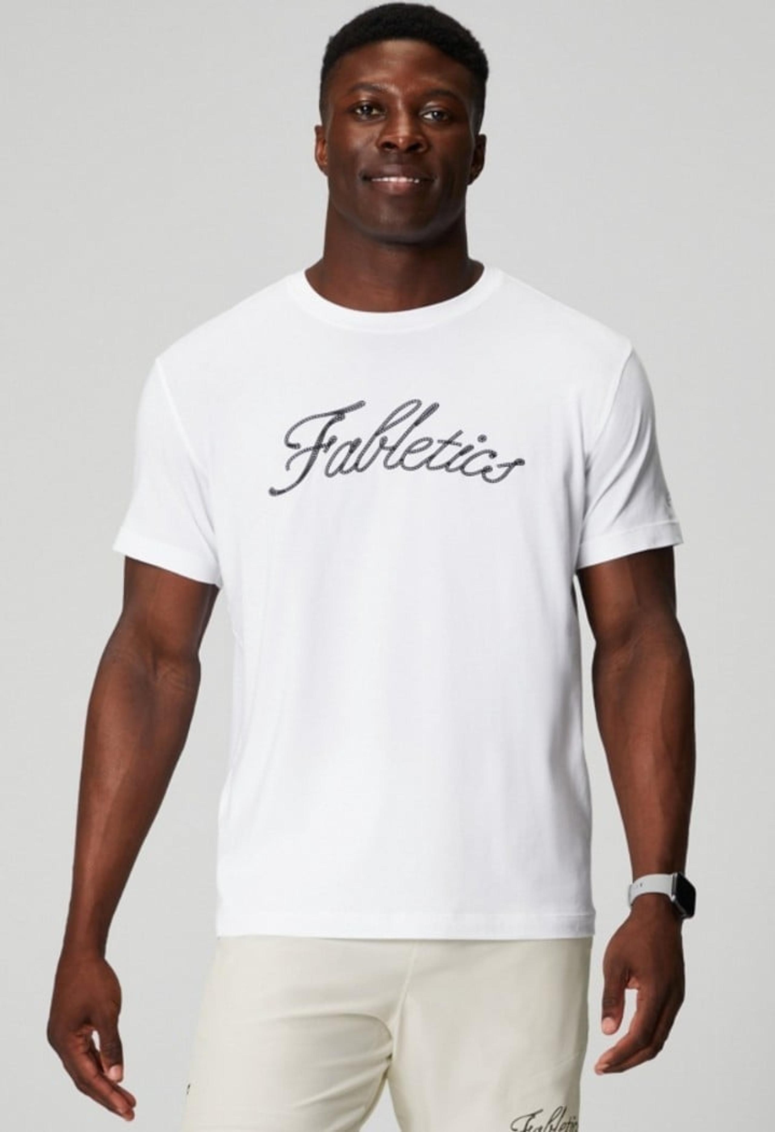 NWT Fabletics White Men's 24-7 T-Shirt
