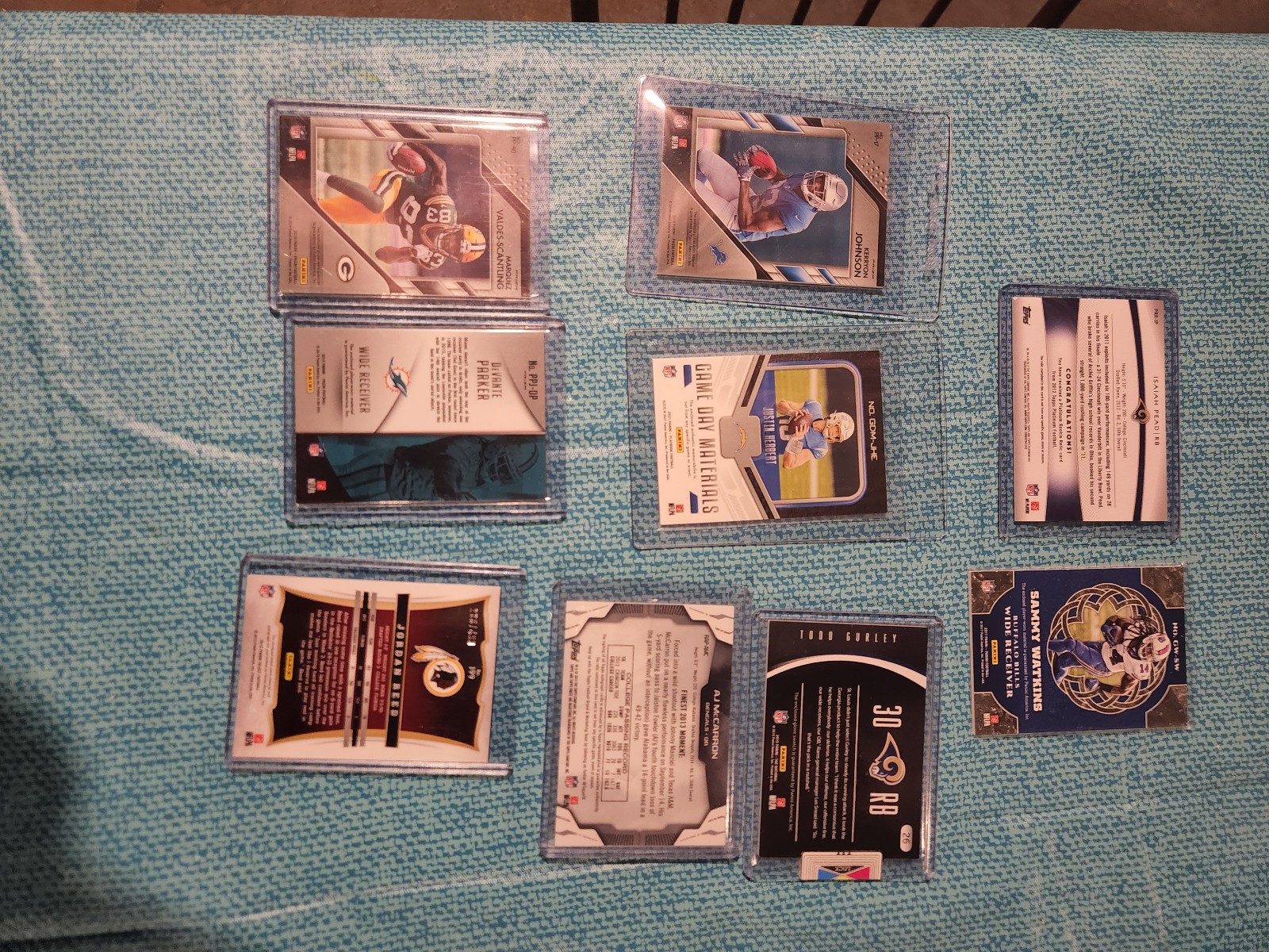 Football patch card lot