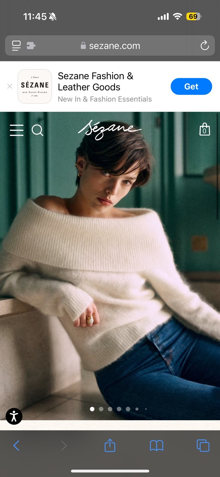 Sezane Aurore Jumper Ecru