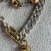 Golden bronze punk bracelet