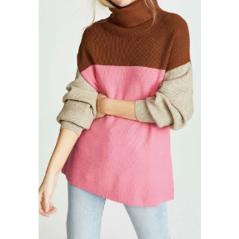 Free People Softly Structured Candy Pop Sweater Size L