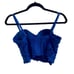CROP BLUE LACE CORSET SIZE S