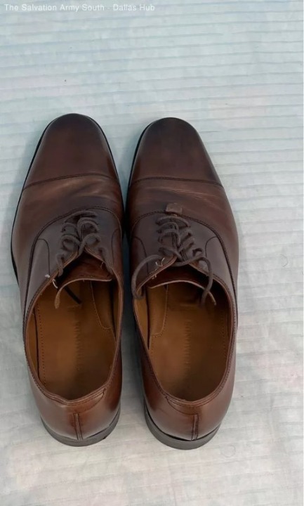 Allen Edmonds Mens Brown Leather Lace Up Closed Toe Dress Shoes Size 10