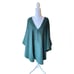 Adrienne Landau Green Cape With Faux Fur Collar Womens Size 1X NWT