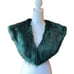 Adrienne Landau Green Cape With Faux Fur Collar Womens Size 1X NWT