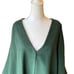 Adrienne Landau Green Cape With Faux Fur Collar Womens Size 1X NWT