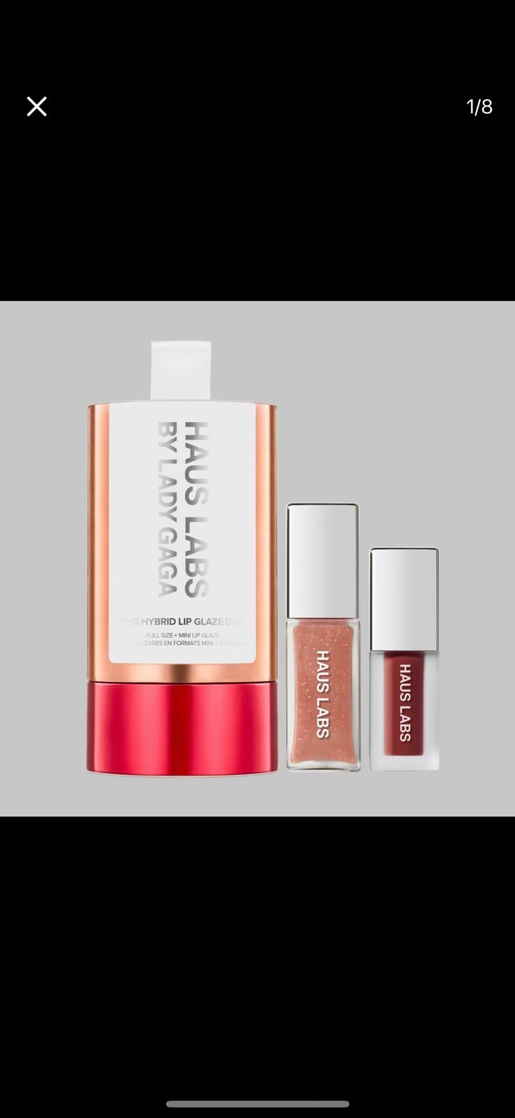 Haus Labs phD hybrid innovation plumping lip glaze duo