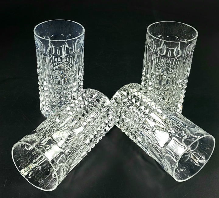 Vintage Highball Glass Fairfax (Barware) by GORHAM CRYSTAL - Set of 4