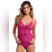 NWOT Saltwater Sands Over-The-Shoulder Tankini Top - Magenta