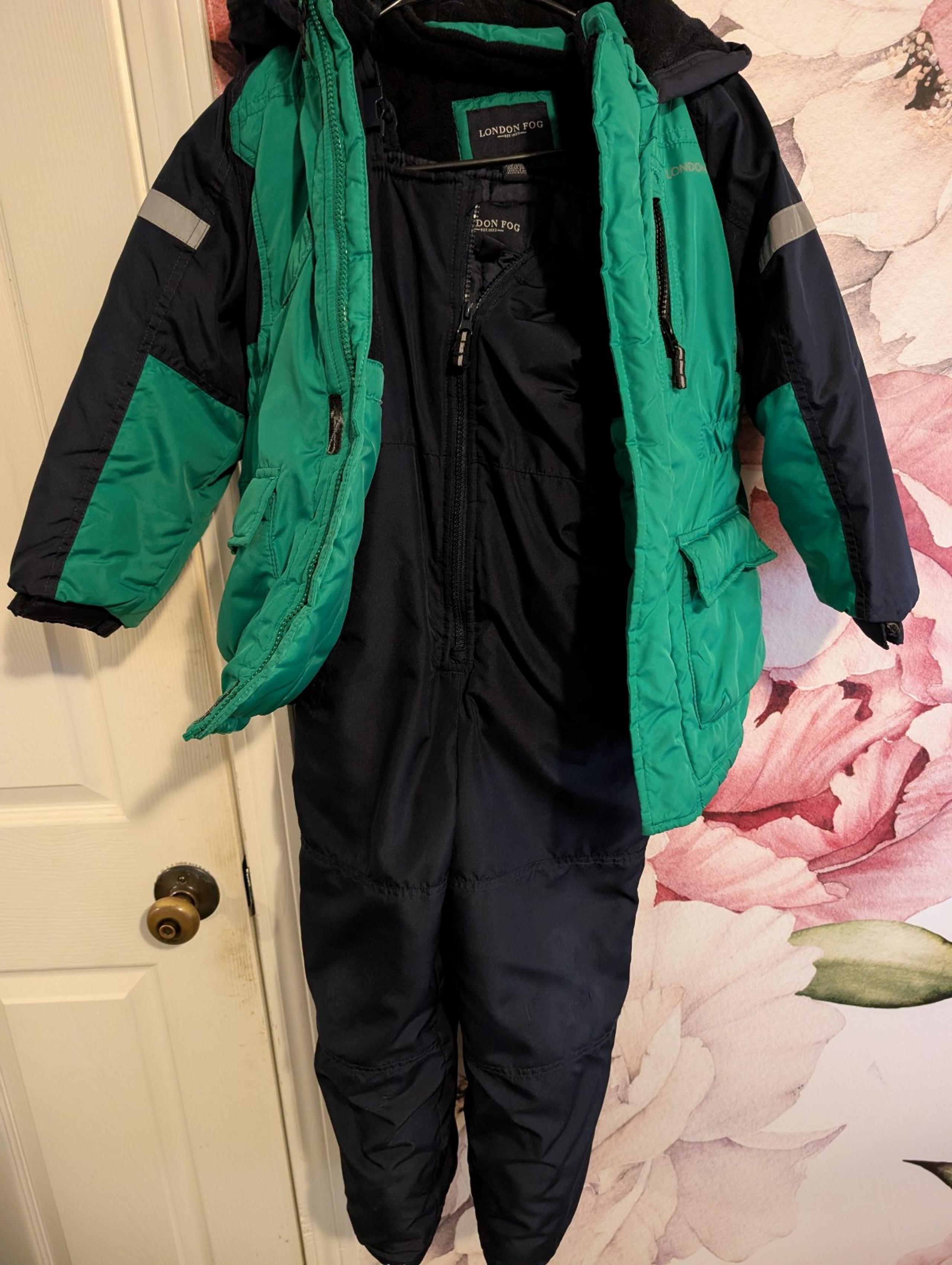 London Fog Winter Jacket & Snow Bib Set - Size 7