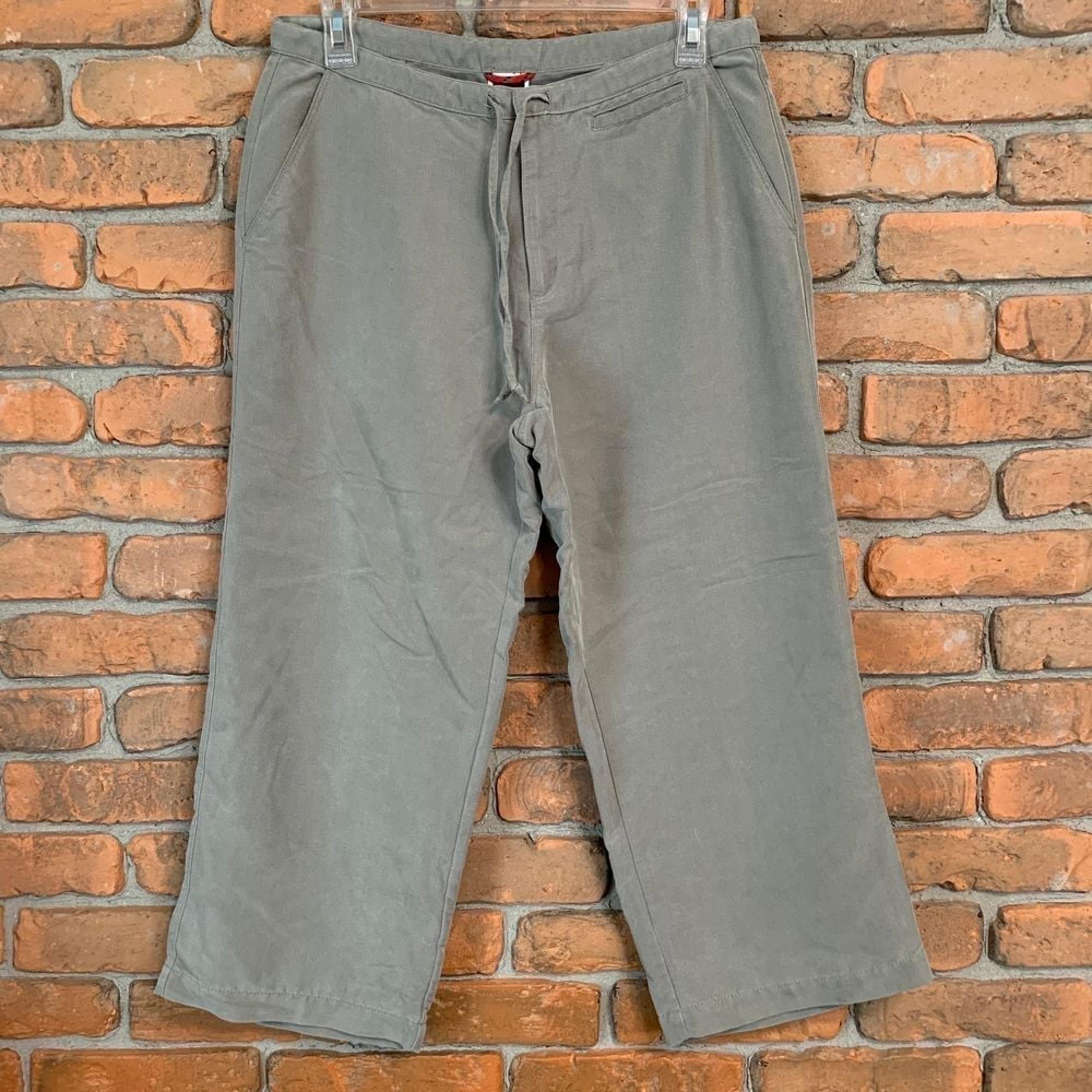 The North Face Womens Tencel Cropped Pants Activewear Capri Drawstring Size 8
