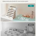 6-Tier Jewelry Box with Glass Lid 5 Drawers Jewelry Organizer Jewelry Storage