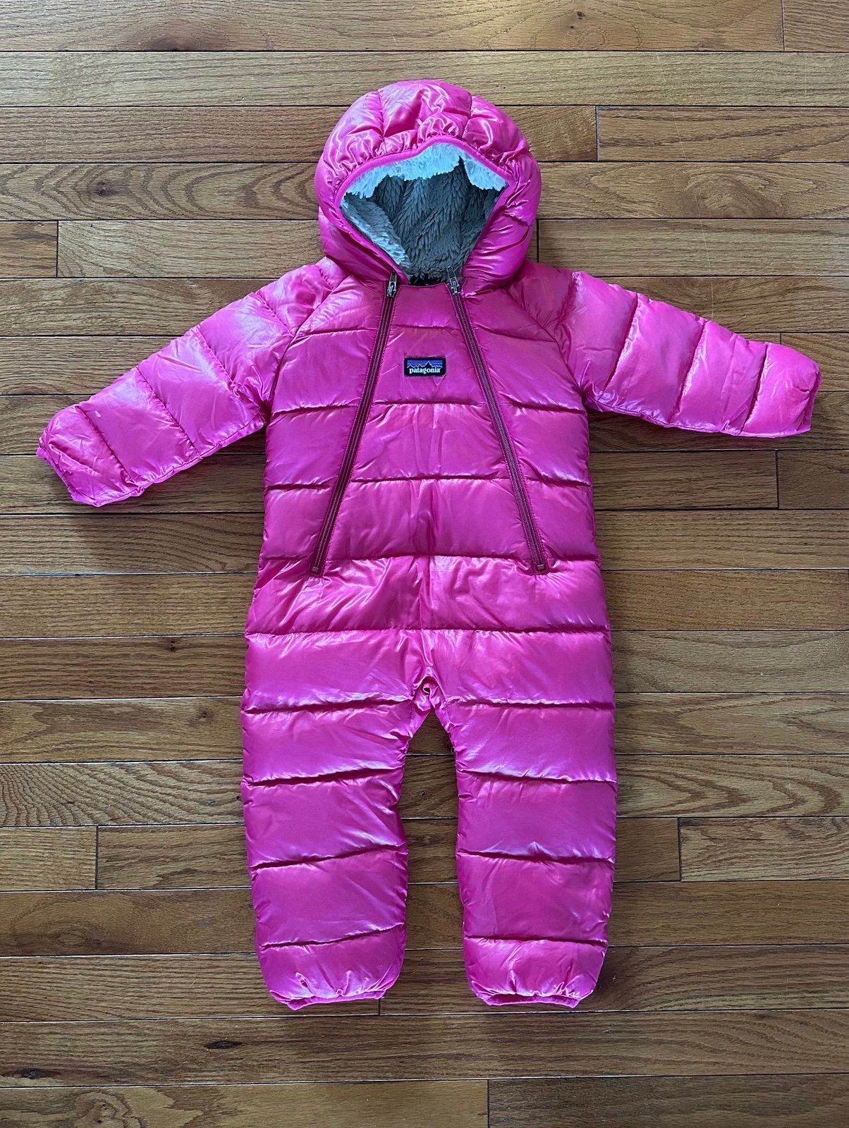 Patagonia Baby Hi-Loft Down Sweater Bunting / Snowsuit - Pink - 6 Months