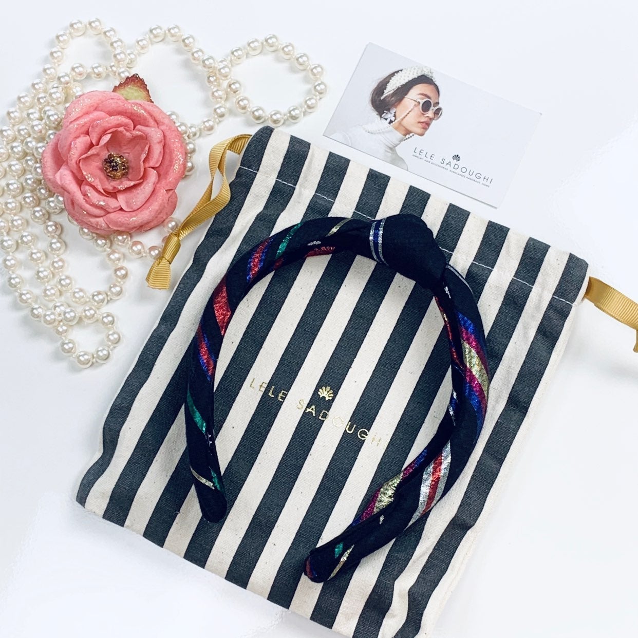 LELE SADOUGHI X CREWCUTS KNOT HEADBAND