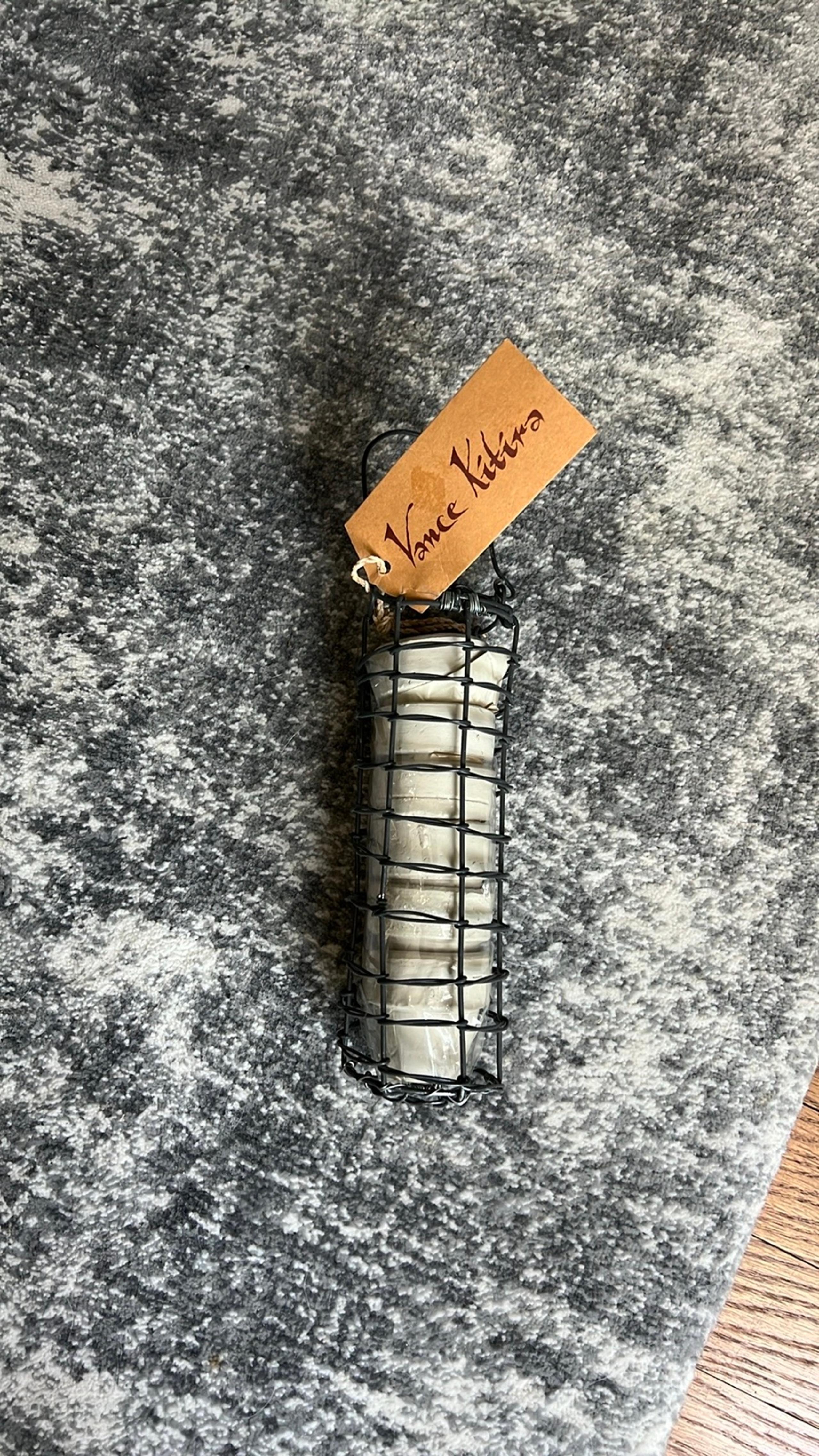 NWT SET/6 Vance Kitira Napkin Holder Rings Small Clay Garden Pots