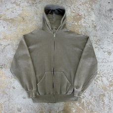 Vintage Russell Athletic Faded Gray Hoodie Fits XL Men Kanye West Grunge