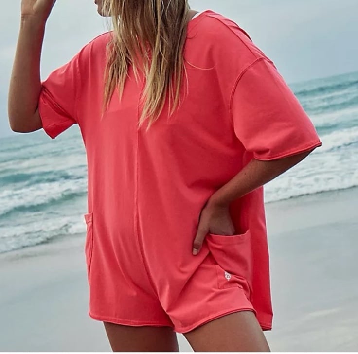 FP Movement by Free People Hot Shot neon romper size M