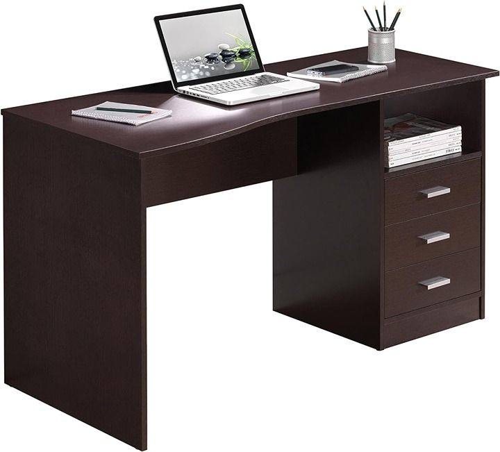 Computer Desk with Multiple Drawers 29.5 x 23.6 x 51.2 Wenge