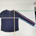 Vince Henley Blue Knit Pullover Medium