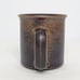Vintage Arabia of Finland Ruska Flat Mug and Saucer Dark Brown MCM 8oz