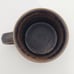 Vintage Arabia of Finland Ruska Flat Mug and Saucer Dark Brown MCM 8oz