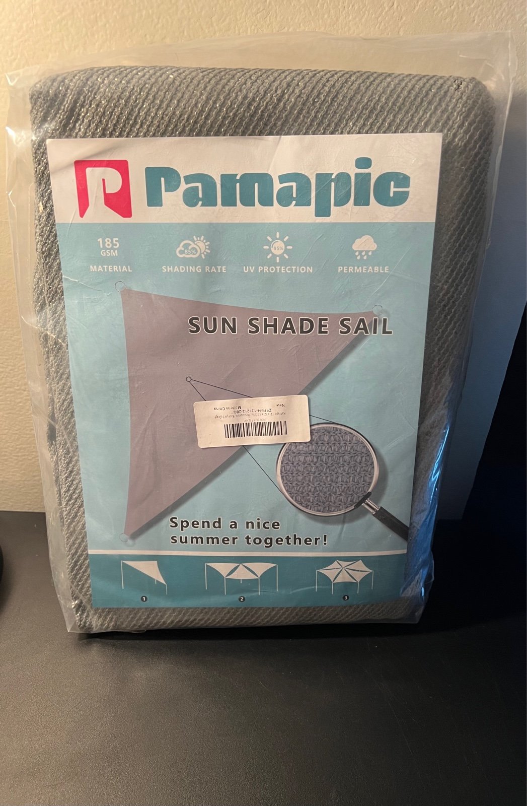 Pamapic 12x12x12 Sun Shade Sail